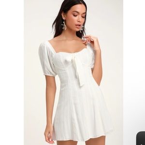 Lulu’s White Mini Dress.